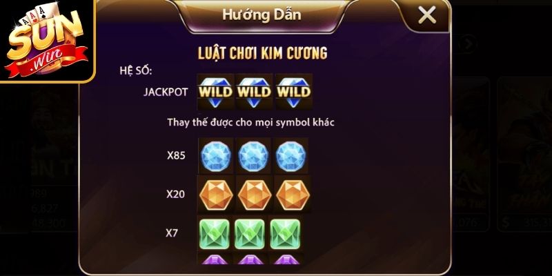 Kim Cương Sunwin – Khám Phá Mini Game Săn Thưởng Hấp Dẫn 2 Biểu tượng cùng hệ số nhân thưởng