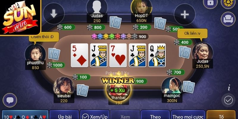Poker Sunwin – Luật Chơi Và Chiến Thuật Thắng Lớn 3 Xử lý lá bài không có đôi